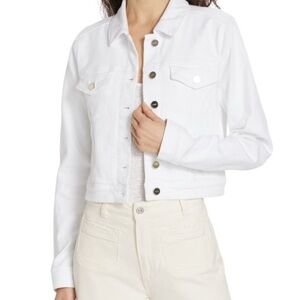 PAIGE Women's White Denim Jacket